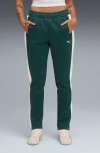 Puma T7 Always On Straight Track Pants In Green