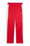 Puma T7 Always On Straight Track Pants In Red