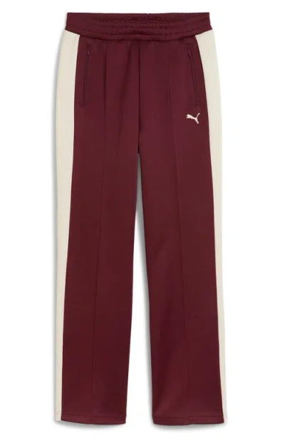 Puma T7 Always On Straight Track Pants In Red
