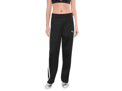 Puma T7 Always On Straight Track Pants Women's Clothing  Black: Sm, Cotton/polyester