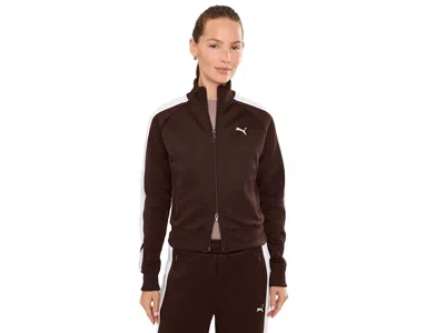 Puma T7 Always On Track Jacket Women's Jacket Chocolate Fondue: Xs, Cotton/polyester In Brown