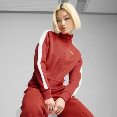 Puma T7 Always On Women's Short Track Jacket In Red