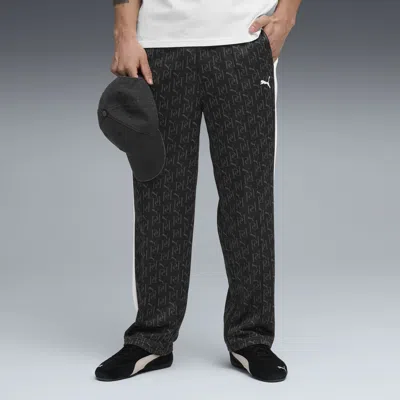 Puma T7 Aop Relaxed Track Pants Men In Black