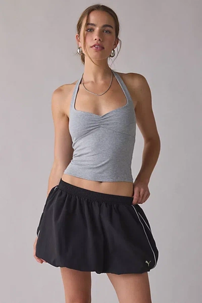 Puma T7 Balloon Mini Skirt In Black, Women's At Urban Outfitters In Gray
