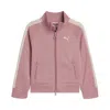 Puma T7 Big Kids' Heavyweight Track Jacket In Pink