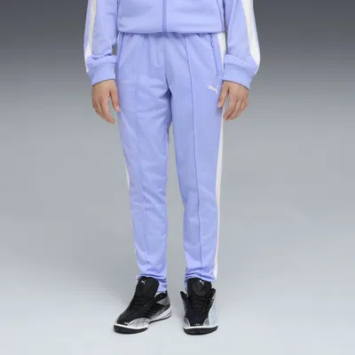 Puma T7 Big Kids' Slim Track Pants In Purple