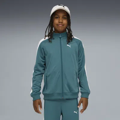 Puma T7 Big Kids' Track Jacket In Green