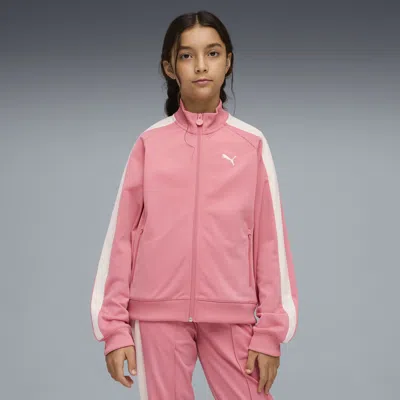 Puma T7 Big Kids' Track Jacket In Pink