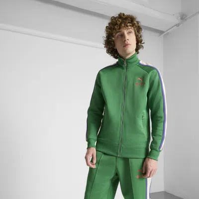 Puma T7 Track Jacket In Green
