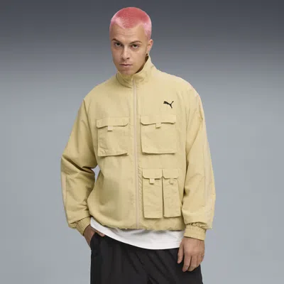 Puma T7 Cargo Track Jacket Men In Yellow