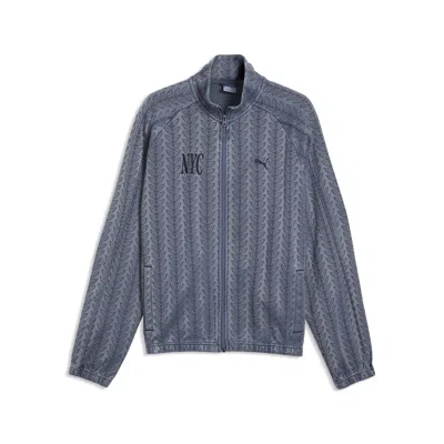 Puma T7 Jacquard Nyc Men's Track Jacket In Blue