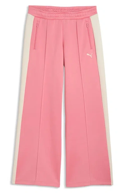 Puma T7 Low Rise Track Pants In Pink
