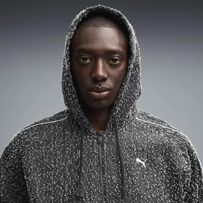 Puma T7 Men's Hooded Jacket In Gray