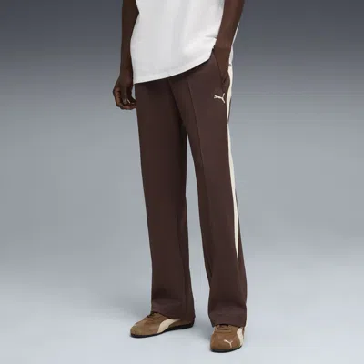 Puma T7 Men's Relaxed Track Pants In Brown