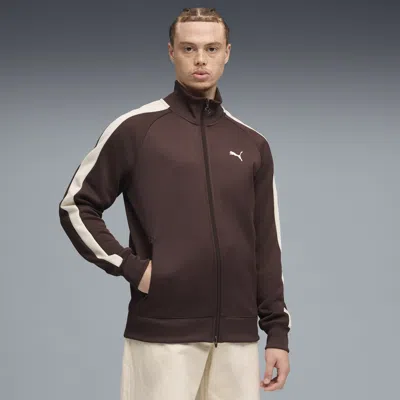 Puma T7 Men's Track Jacket In Brown