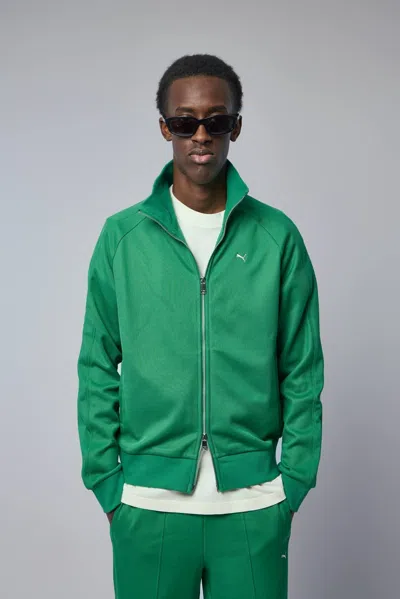 Puma T7 Men's Track Jacket In Green