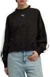 Puma T7 Oversize Crewneck Sweatshirt In Blue