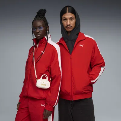 Puma T7 Oversized Track Jacket In Red