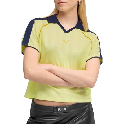 Puma T7 Relaxed Jersey In Yellow