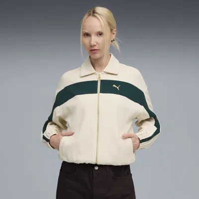 Puma T7 Relaxed Track Jacket Women In White