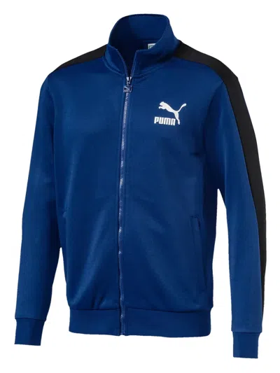 Puma T7 Side-stripe Track Jacket In Blue