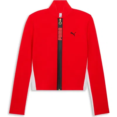 Puma T7 Slim Track Jacket In Red