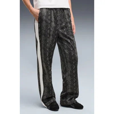 Puma T7 Snake Print Track Pants In Black