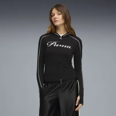 Puma T7 Street Glam Women's Hoodie In Black