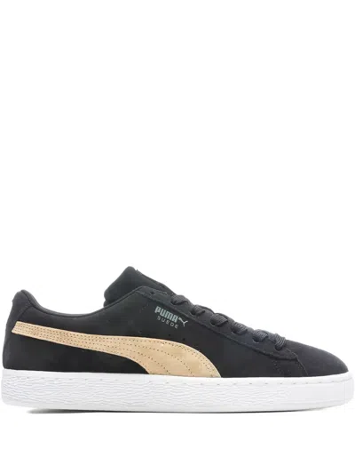 Puma T7 Suede Sneakers In Black