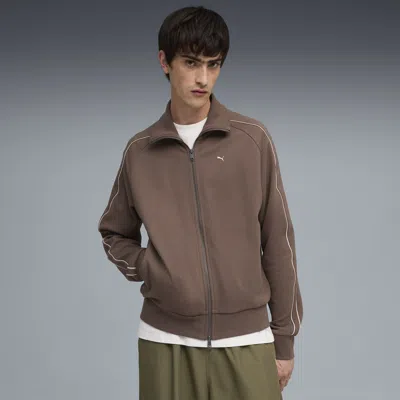 Puma T7 Track Jacket Men In Brown