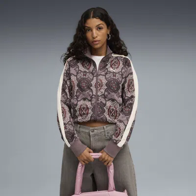 Puma T7 Vintage Prep Track Jacket Women In Brown