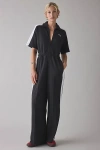 Puma T7 Wide Leg Jumpsuit In Black, Women's At Urban Outfitters In Black