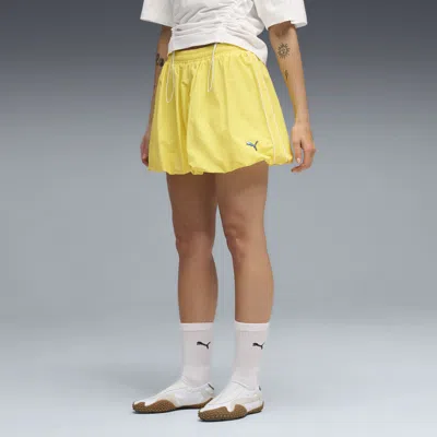 Puma T7 Women's Balloon Skirt In Yellow