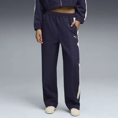 Puma T7 Women's Jacquard Track Pants In Blue