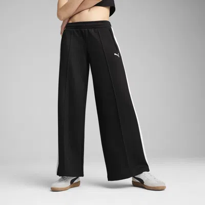 Puma T7 Women's Low Rise Track Pants In Black