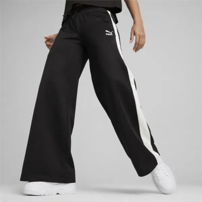 Puma T7 Women's Low Rise Track Pants In Black
