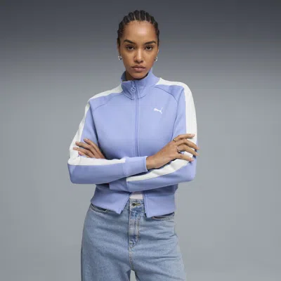 Puma T7 Women's Short Track Jacket In Blue