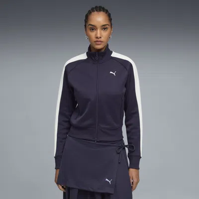 Puma T7 Women's Short Track Jacket In Purple