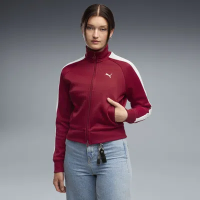 Puma T7 Women's Short Track Jacket In Red