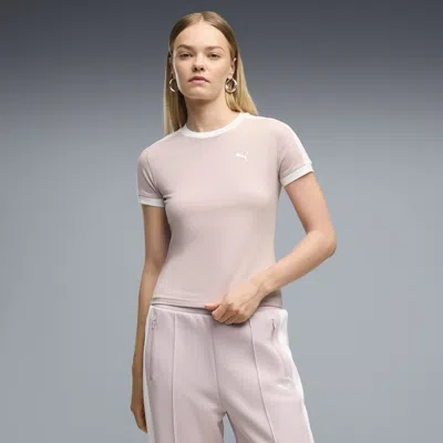 Puma T7 Women's Slim T-shirt In Pink