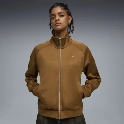Puma T7 Women's Track Jacket In Brown