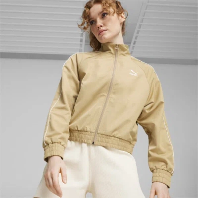 Puma T7 Women's Track Jacket In Prairie Tan