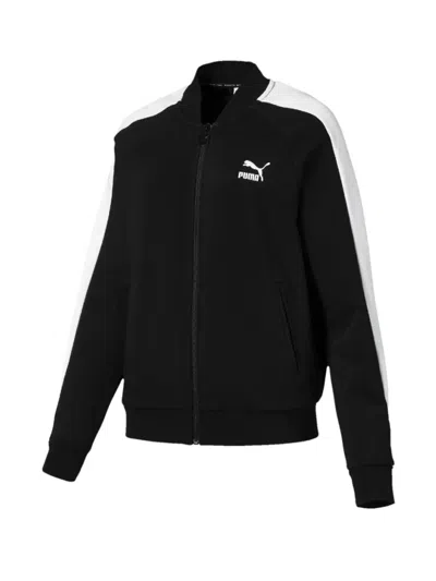 Puma T7 Zip Top In Black