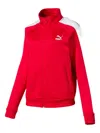 Puma T7 Zip-up Track Sweatshirt In Red