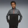 Puma Tad Ess Aop Poly Half-zip Youth Jacket In Black
