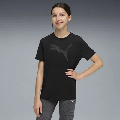 Puma Kids' Tad Ess  Graphic T-shirt Youth In Black
