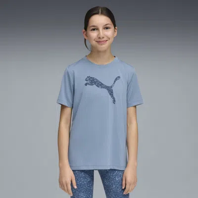 Puma Kids' Tad Ess  Graphic T-shirt Youth In Blue