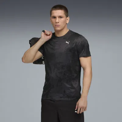 Puma Tad Essentials Aop T-shirt Men In Black
