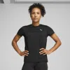 Puma Tad Essentials Heather T-shirt Women In Black
