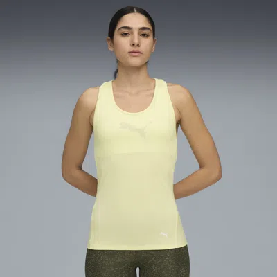 Puma Tad Essentials Racerback Tank Top Women In Gold